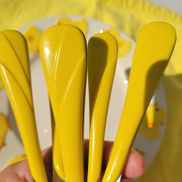 Fiesta Sunflower Swirl Flatware ~ Retired Item ~ Fiestaware ~ Post-86 ~ - Picture 3 of 16